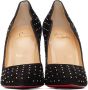 Christian Louboutin Black Suede Hot Chick 100mm Heels - Thumbnail 2