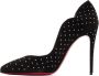 Christian Louboutin Black Suede Hot Chick 100mm Heels - Thumbnail 3