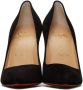 Christian Louboutin Black Suede Pigalle Heels - Thumbnail 2