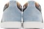 Christian Louboutin Blue & Gray Louis Junior Spikes Sneakers - Thumbnail 2