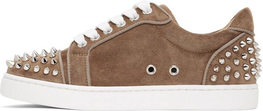 Christian Louboutin Brown Suede Vieira 2 Orlato Sneakers