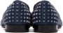 Christian Louboutin Navy Dandelion Spikes Loafers - Thumbnail 2