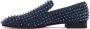 Christian Louboutin Navy Dandelion Spikes Loafers - Thumbnail 3