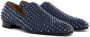 Christian Louboutin Navy Dandelion Spikes Loafers - Thumbnail 4