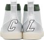 Christian Louboutin Off-White & Green Varsilouis Sneakers - Thumbnail 2