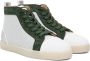 Christian Louboutin Off-White & Green Varsilouis Sneakers - Thumbnail 4