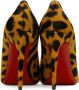 Christian Louboutin Orange & Black Kate 100 Heels - Thumbnail 2