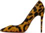 Christian Louboutin Orange & Black Kate 100 Heels - Thumbnail 3