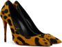 Christian Louboutin Orange & Black Kate 100 Heels - Thumbnail 4