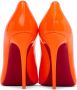 Christian Louboutin Orange Kate 100 Heels - Thumbnail 2