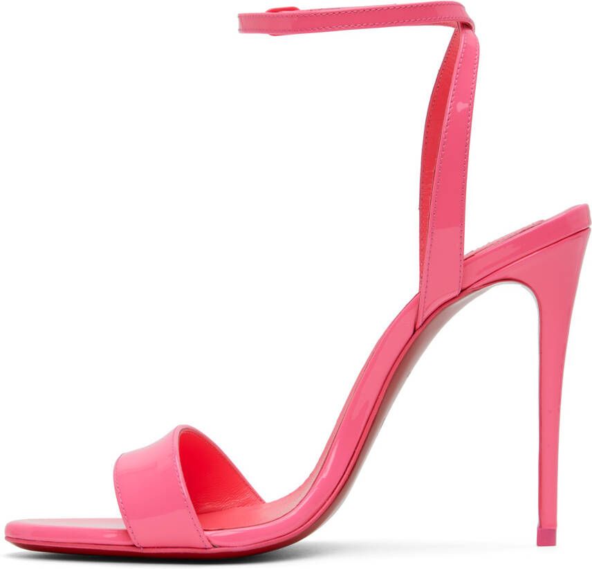 Christian Louboutin: Pink Loubi Flip Spikes Donna Sandals