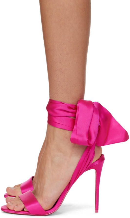 Christian Louboutin Pink 'Sandale du Désert' Heeled Sandals