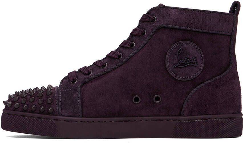 Christian Louboutin Purple Lou Spikes Sneakers