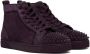 Christian Louboutin Purple Lou Spikes Sneakers - Thumbnail 4