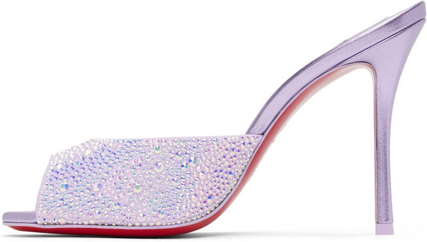 Christian Louboutin Purple Me Dolly Strass 100 Heeled Sandals