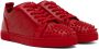 Christian Louboutin Red Louis Junior Spikes Orlato Sneakers - Thumbnail 4