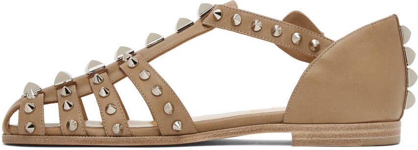 Christian Louboutin Tan Loubiclou Sandals