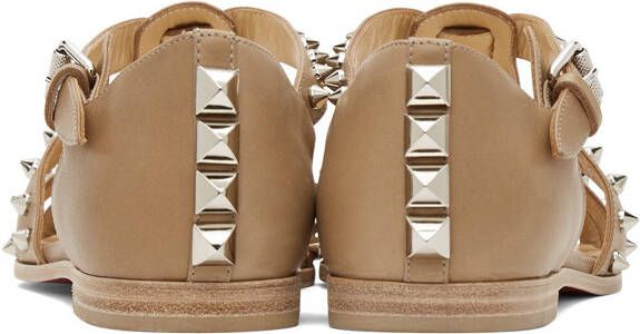 Christian Louboutin Tan Loubiclou Sandals