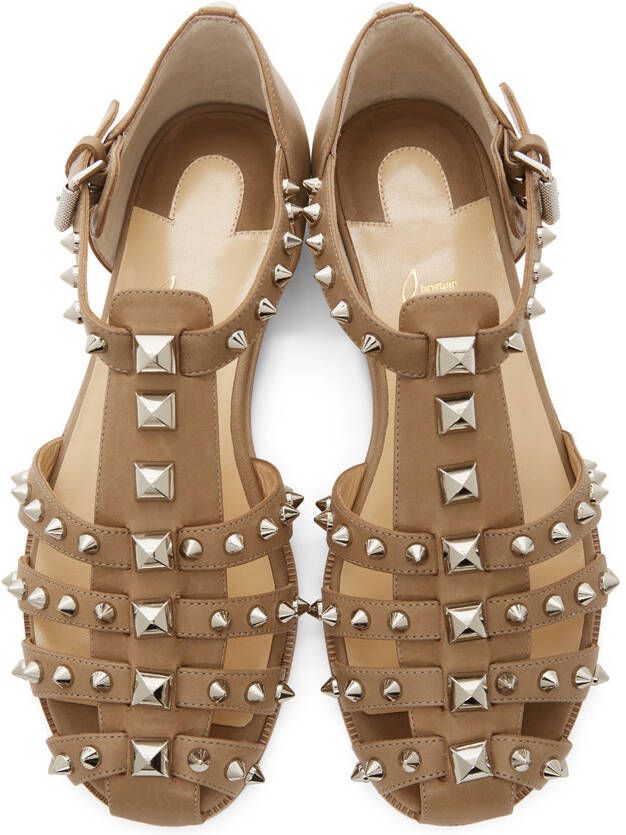 Christian Louboutin Tan Loubiclou Sandals