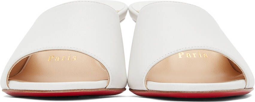 Christian Louboutin White East 55 Mules