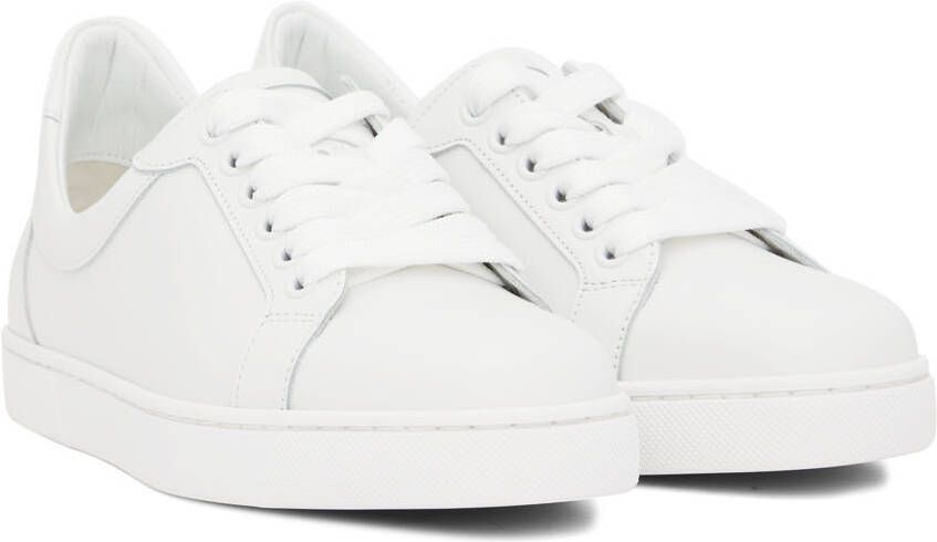 Christian Louboutin White Elo Loubi Flat Sneakers