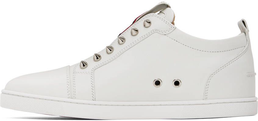 Christian Louboutin White F.A.V. Fique A Vontade Sneakers