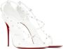 Christian Louboutin White Riojana Spikes 100 Heeled Sandals - Thumbnail 4