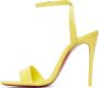 Christian Louboutin Yellow Loubigirl 100 Heeled Sandals - Thumbnail 3