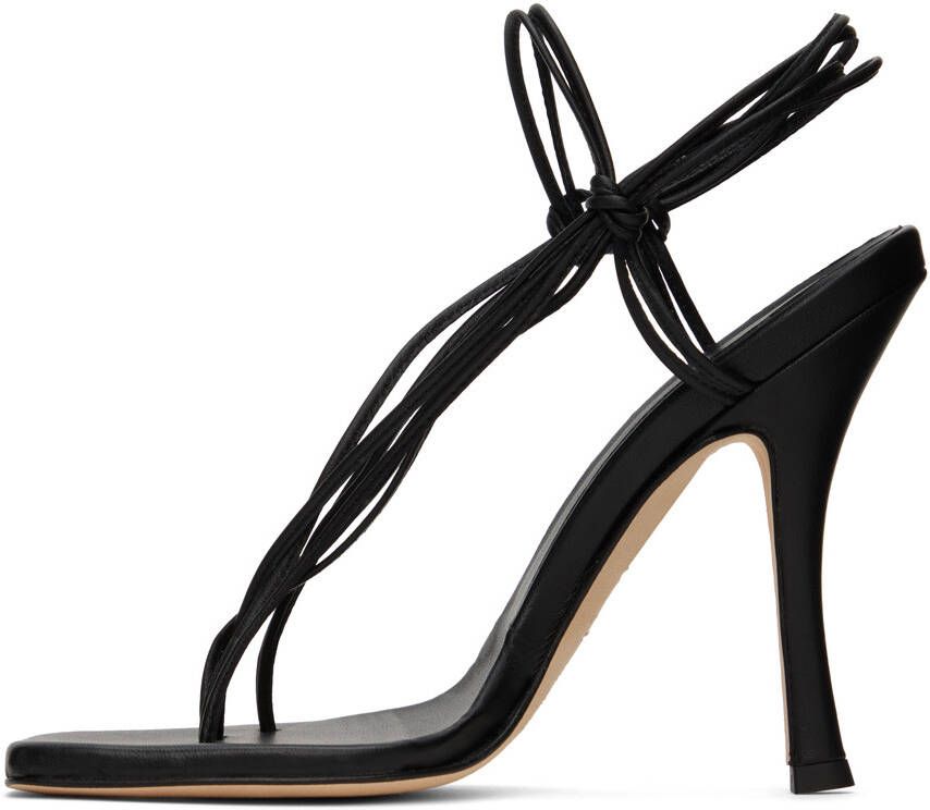 Christopher Esber Black Rosa Strappy Heels