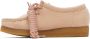 Clarks Originals Pink Faux-Suede Wallabee Oxfords - Thumbnail 3
