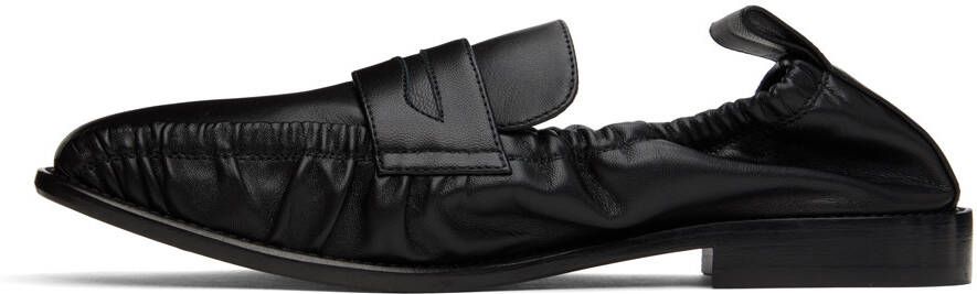 CO Black Leather Loafers