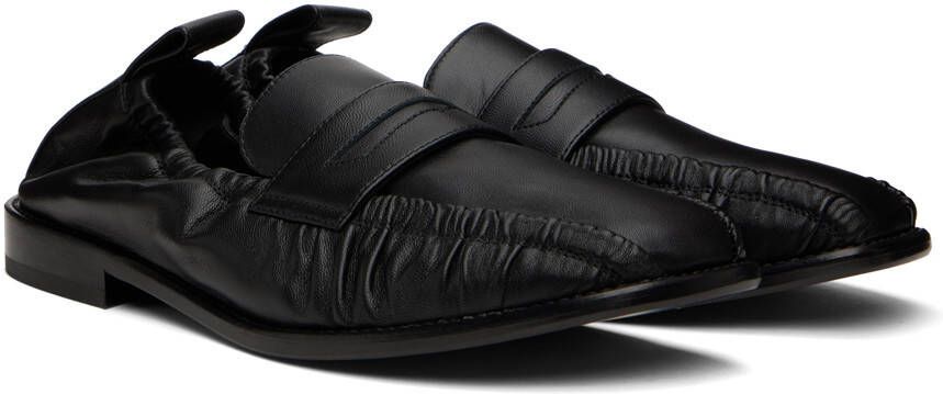 CO Black Leather Loafers