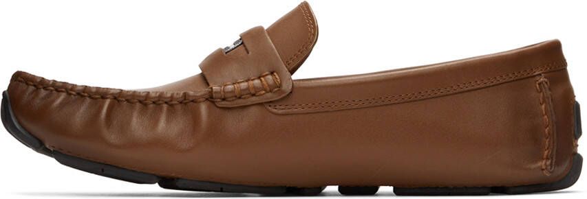 Coach 1941 Brown Leather Coin Driver Loafers