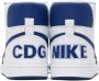 Comme des Garçons Homme Plus Blue & White Nike Edition Terminator High Sneakers - Thumbnail 2