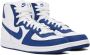 Comme des Garçons Homme Plus Blue & White Nike Edition Terminator High Sneakers - Thumbnail 4