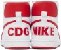 Comme des Garçons Homme Plus Red & White Nike Edition Terminator High Sneakers - Thumbnail 2