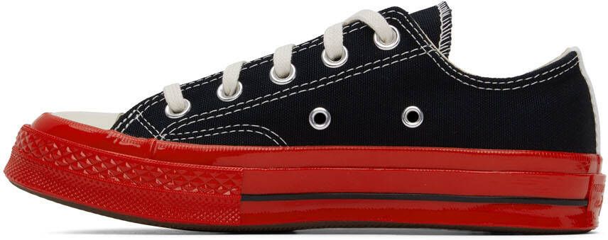 Comme des Garçons Play Black & Red Converse Edition Chuck 70 Low-Top Sneakers