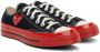 Comme des Garçons Play Off-White & Red Converse Edition Chuck 70 Low-Top Sneakers - Thumbnail 11