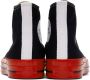Comme des Garçons Play Off-White & Red Converse Edition PLAY Chuck 70 High-Top Sneakers - Thumbnail 2