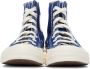 Comme des Garçons Play Blue Converse Edition Half Heart Chuck 70 High Sneakers - Thumbnail 2