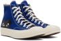 Comme des Garçons Play Blue Converse Edition Half Heart Chuck 70 Sneakers - Thumbnail 4