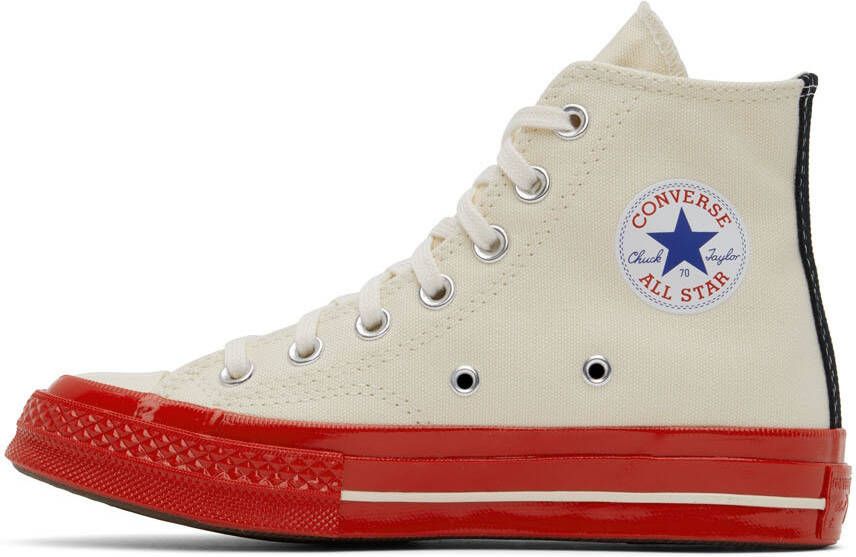 Comme des Garçons Play Off-White Converse Edition Chuck 70 High-Top Sneakers