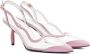 COMME SE-A SSENSE Exclusive Pink Silhouette Glossy Heels - Thumbnail 4