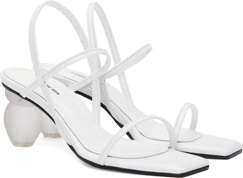 COMME SE-A SSENSE Exclusive White Objet Palette Heels