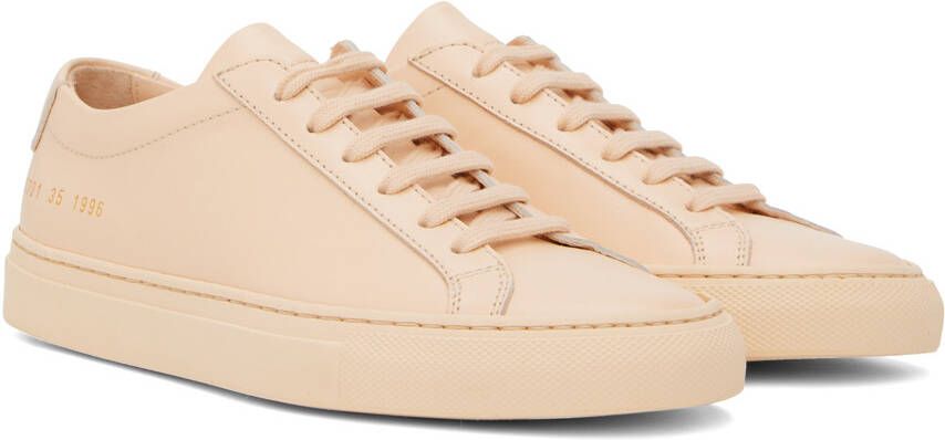 Common Projects Beige Achilles Low Sneakers