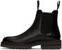 Common Projects Black Grained Chelsea Boots - Thumbnail 3