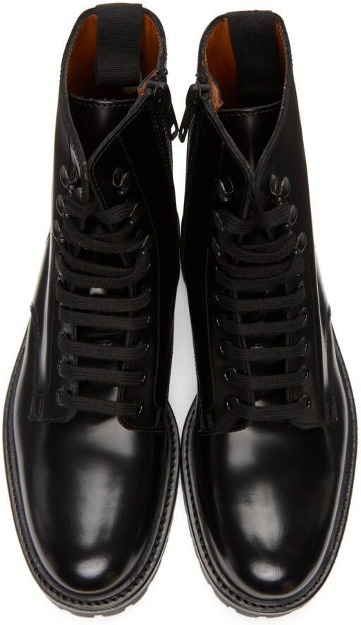 Common Projects Black Lug Sole Combat Boots