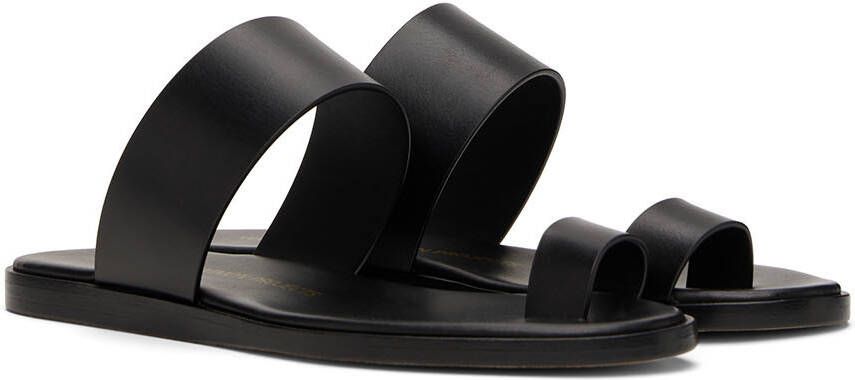 Common Projects Black Minimalist Sandals