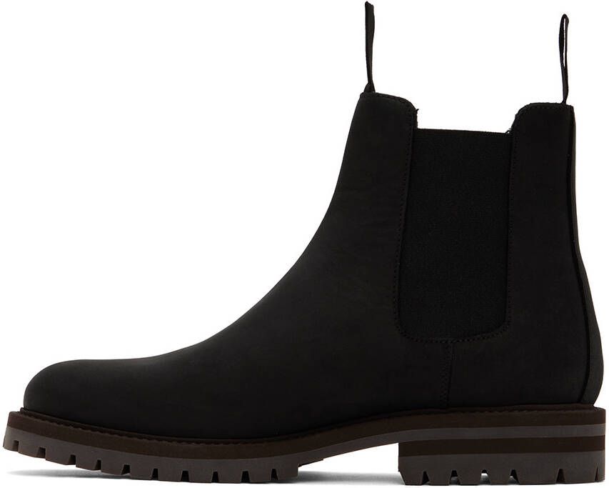 Common Projects Black Winter Chelsea Boots