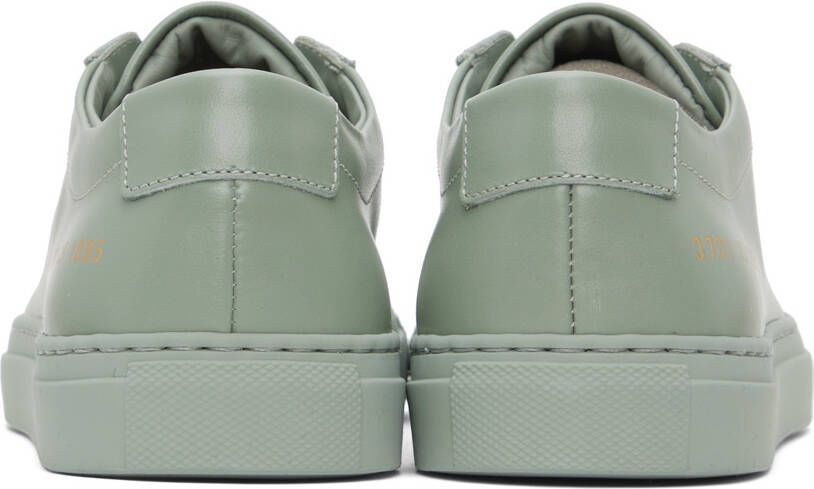 Common Projects Green Achilles Low Sneakers